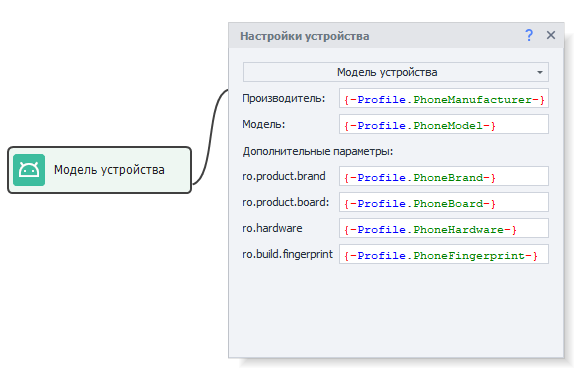 модель устройства