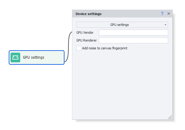 GPU settings