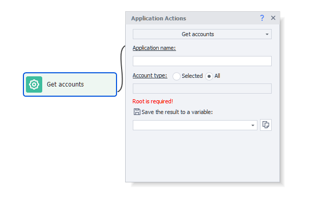 Get accounts