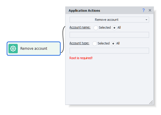 Remove account