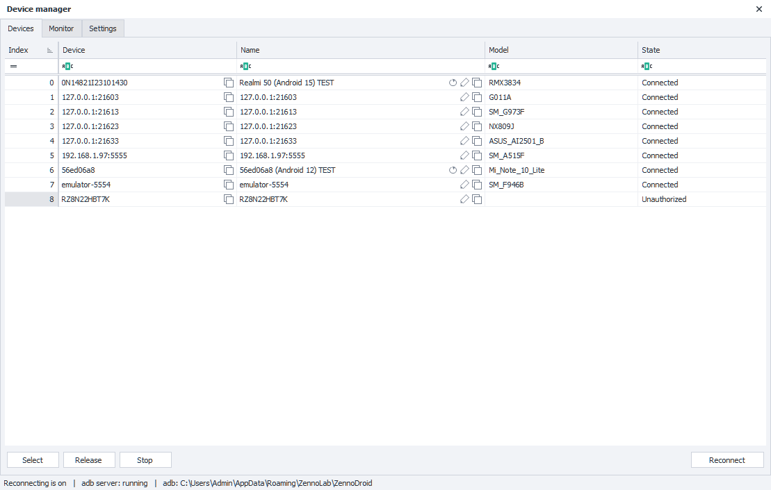 Device manager
