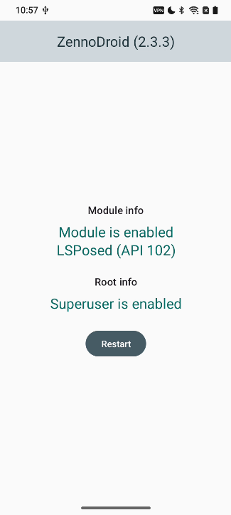 Module is on