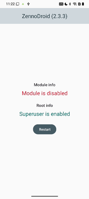 Module is off