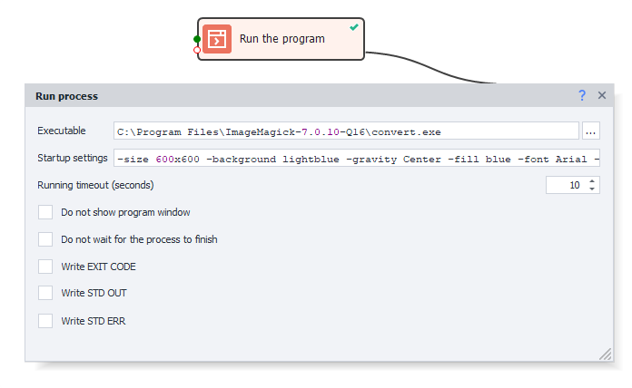 How to work with the action?